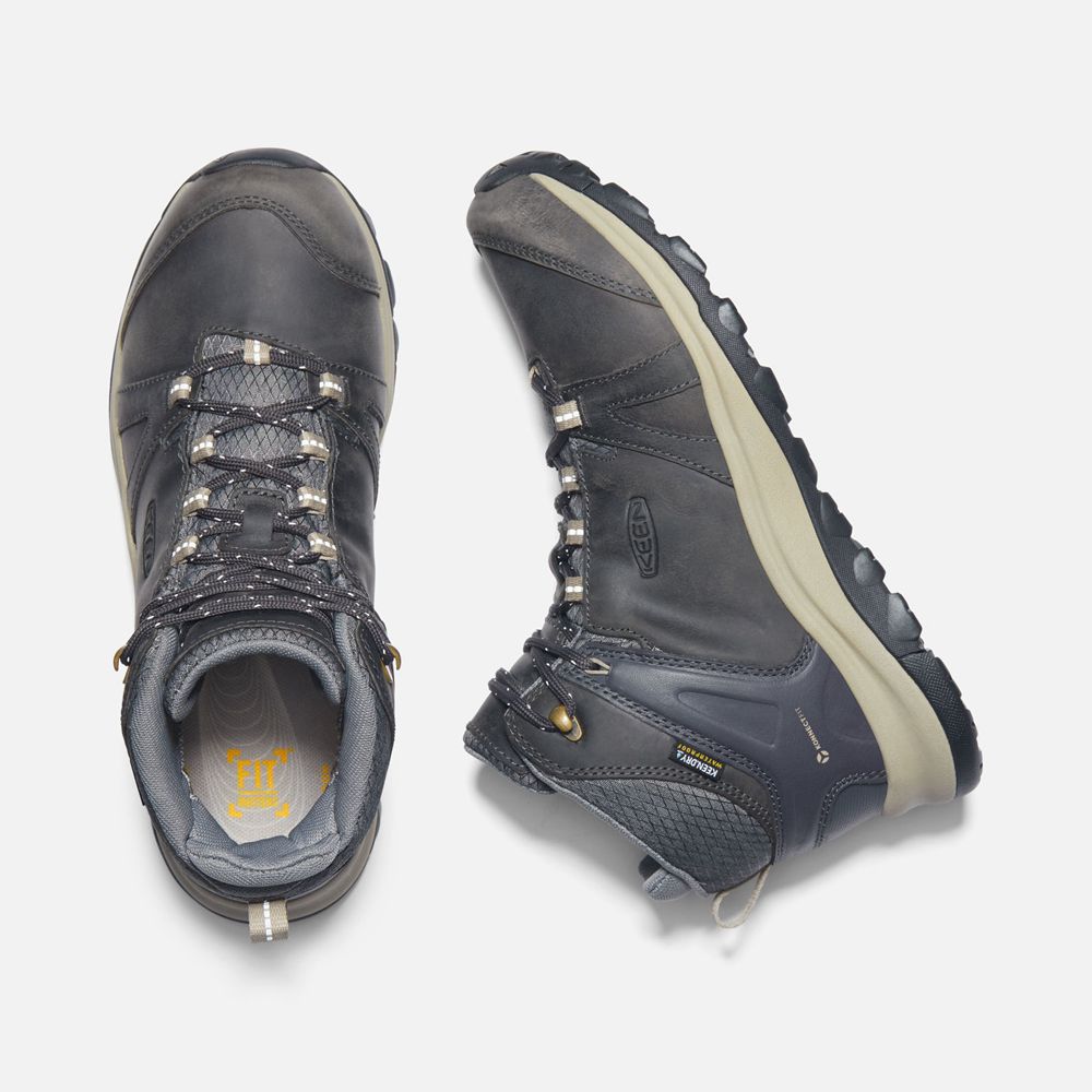 Botas de Seguridad Keen Mexico Grises Oscuro - Mujer Terradora Ii Cuero Waterproof - BV4023751